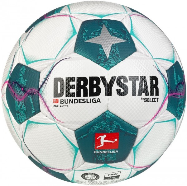 Derbystar Fußball Bundesliga Brillant TT v24 10er Ballpaket inkl. Ballnetz Gr 5