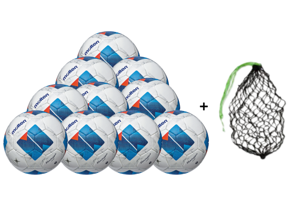 Molten Fußball F5N4900 Größe 5 weiß/blau