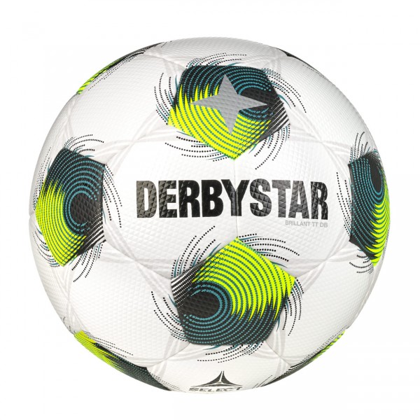 Derbystar Fußball Brillant TT DB v24 Gr. 5 weis-grün-Gelb