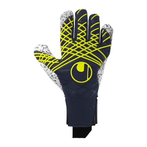 Uhlsport Torwarthandschuh Prediction Supergrip+ HN marine/weiß/fluo gelb