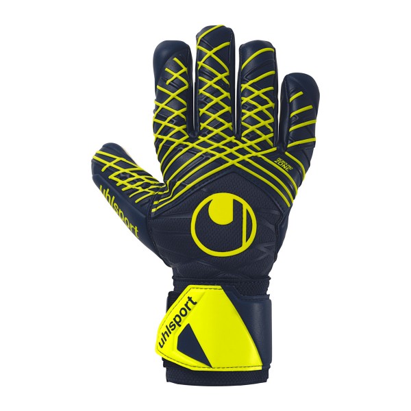 Uhlsport Torwarthandschuh Prediction Supersoft HN marine/weiß/fluo gelb